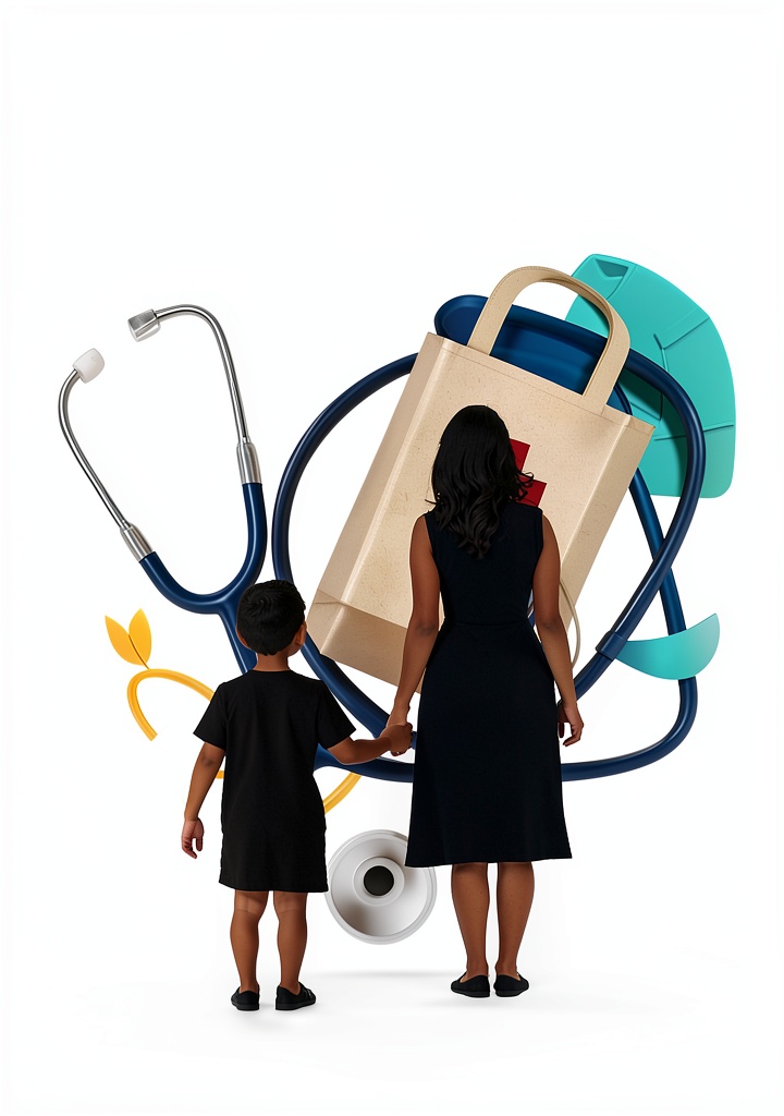 Installing Thrive Well Health Solutions: Emergency Pediatrics Guide on a wooden desk