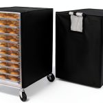 Bun Pan Sheet Rack Cover by EHRGK Foldable 10‑Tier Rack Black-0