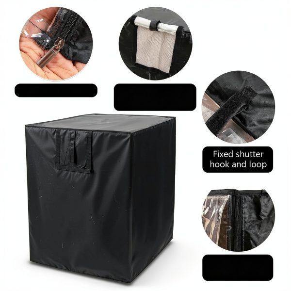 Bun Pan Sheet Rack Cover by EHRGK Foldable 10‑Tier Rack Black-5