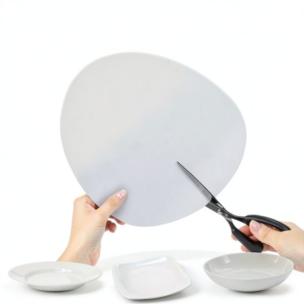 Soft Felt Plate Protectors Dividers 60pcs Aoluguya White 10in 6in-5