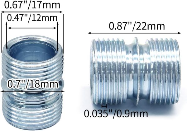 Metal Rack Connector 3/4 Inch 8‑Piece by Coufce Thread Shelf Support-1