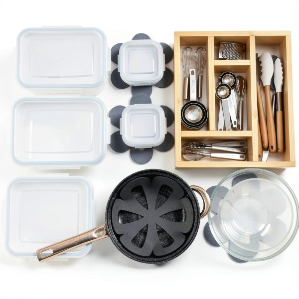 Pan Dividers guduling 8pcs Felt Pot & Pan Protectors 4 Sizes 6‑12in-4