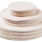 Soft Felt Plate Protectors Dividers 60pcs Aoluguya White 10in 6in-0