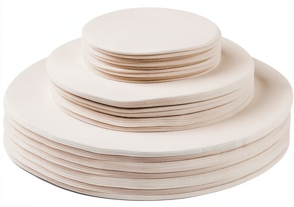 Soft Felt Plate Protectors Dividers 60pcs Aoluguya White 10in 6in-0
