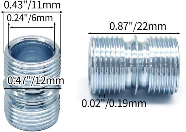 8 PCS 1/2 Inch Metal Rack Connectors Coufce Rust Resistant-1