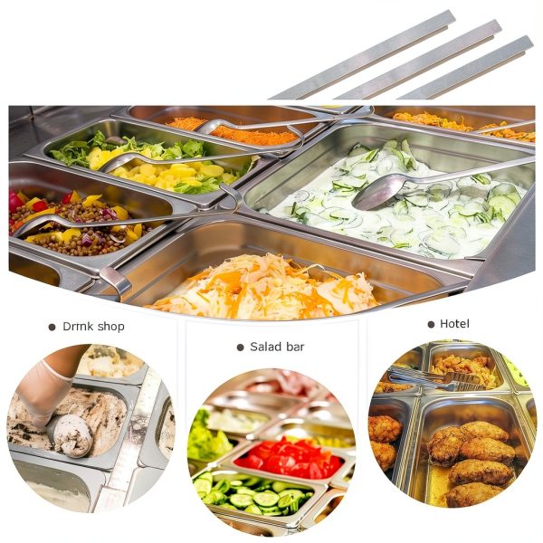 Stainless Steel Adaptor 12 Inch 6 Pcs Table Divider Bar Philbinden-6