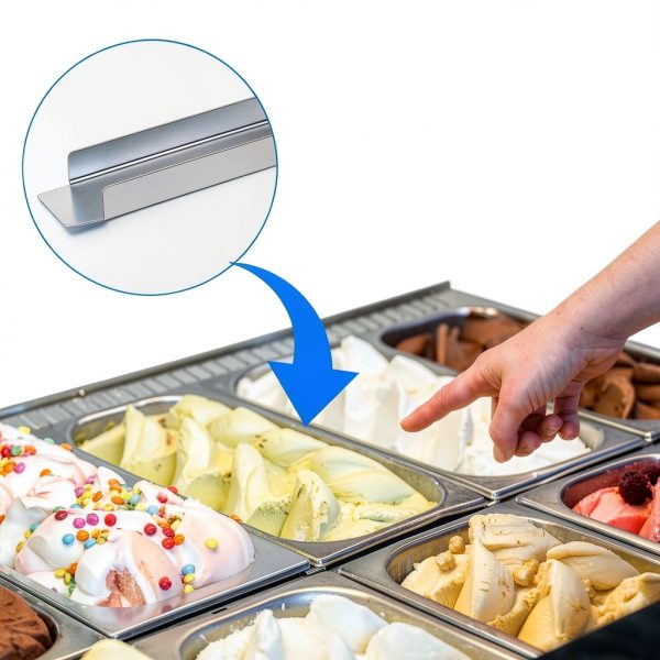 12 Inch Stainless Steel Adapter Bar IANFAN Divider for Steam Tables-4