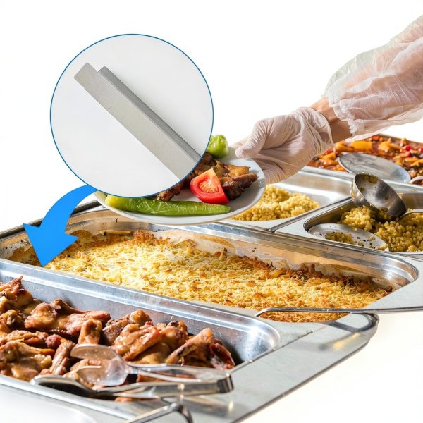 12 Inch Stainless Steel Adapter Bar IANFAN Divider for Steam Tables-5