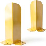 Pallet Rack Post Protectors 12" Yellow Steel Guard BIGalleons 2 Pack-0