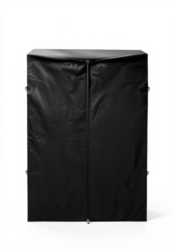 Waterproof Dustproof Shelf Cover by QWORK for 48x19x72 Racks Black-5