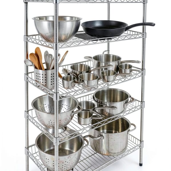 64" NSF Chrome Wire Shelf Post HAPPY STEEL Pole-7