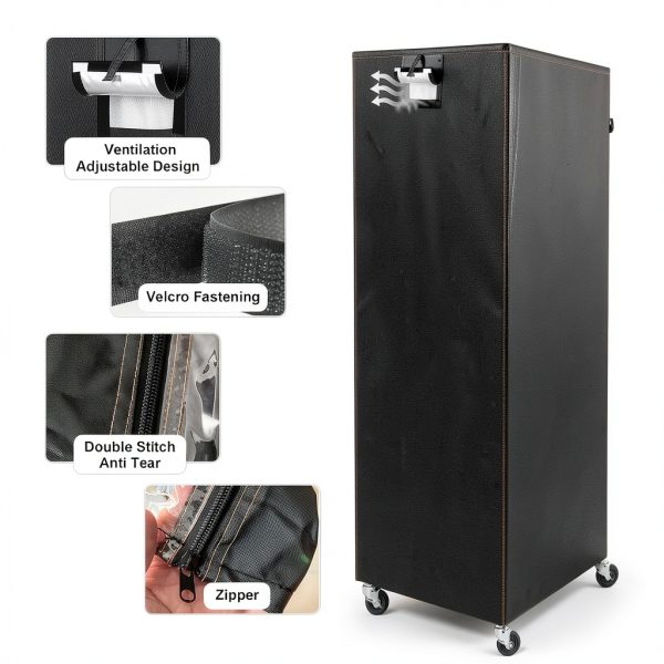 Bun Pan Sheet Rack Cover by Sowokdon – Zipper for 20‑Tier & 10‑Tier-4