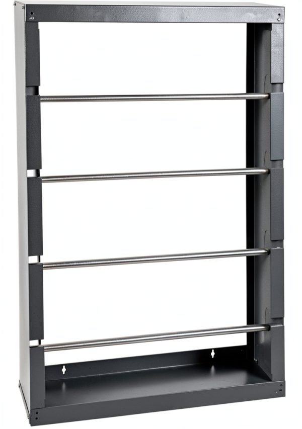 Durham 368-95 Gray Cold-Rolled Steel Wire Spool Rack with 4 Rods-0
